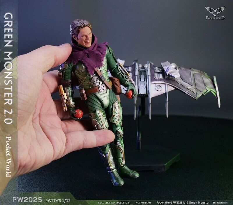 PWTOYS PW2025 1/12 Norman Osborn Green Goblin 6" Male Action Figure Model Toy