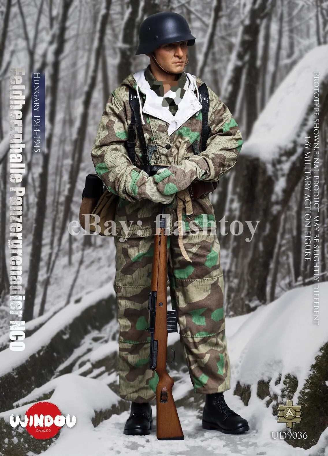 UJINDOU UD9036 1/6 WWII Feldherrnhalle Panzergrenadie<wbr/>r NCO Hungary Action Figure