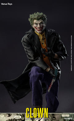 Preventa Venus Toys VET002 1/12 The Clown Comic Villain 6" modelo de figura de acción
