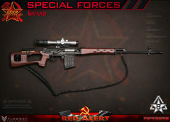 FLAGSET FS73048B 1/6 Red Alert Mobilize Troops Sniper modelo de figura de acción femenina