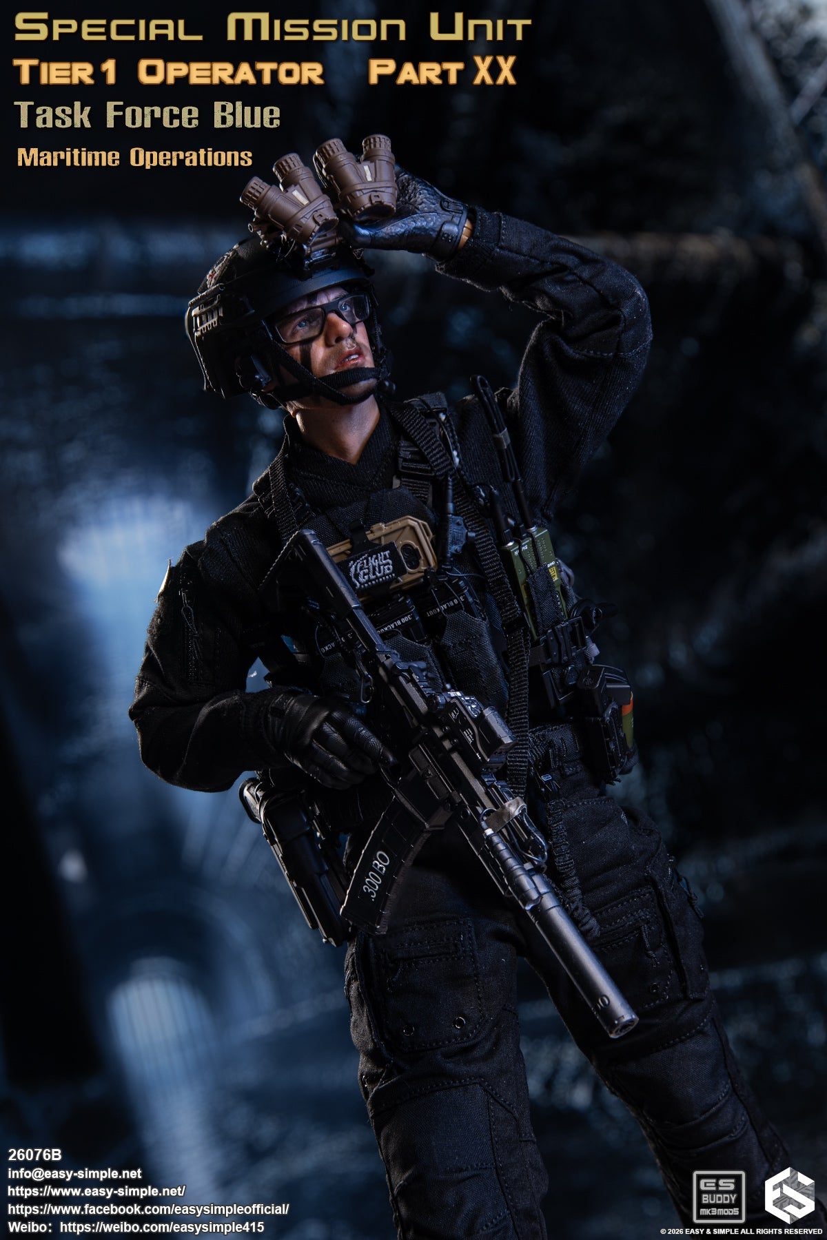 Preventa Easy&Simple 26076B 1/6 Special Mission Unit Tier1 Operator figura de acción