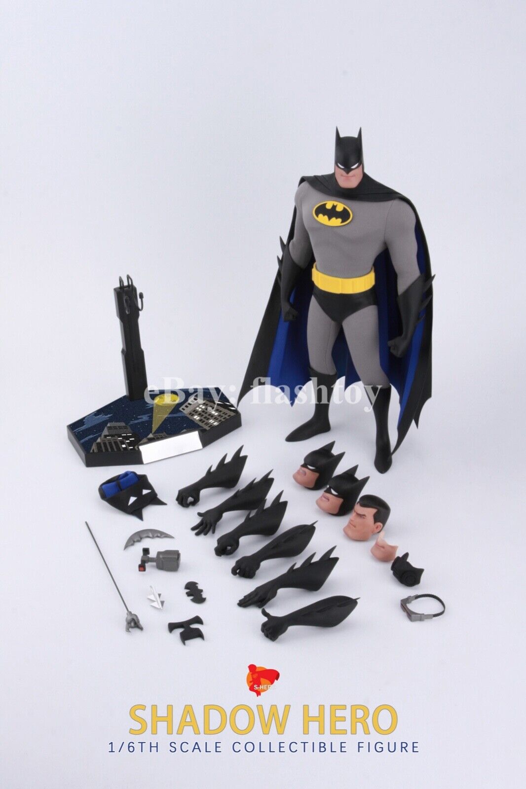 S-HERO SH006 1/6 Shadow Hero Animation Collectible Male Action Figure Model Toy