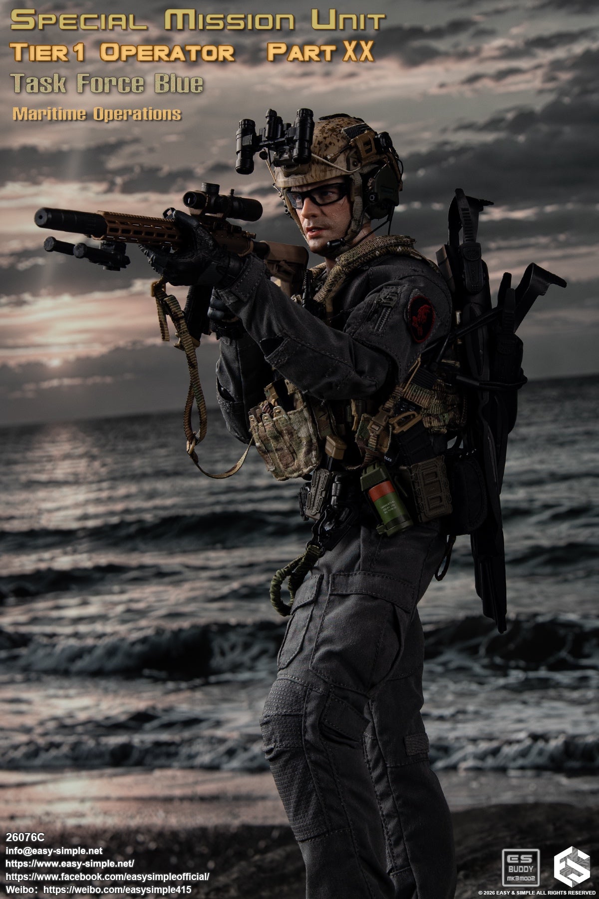 Presale Easy&simple 26076C 1/6 Special Mission Unit Tier1 Operator Action Figure