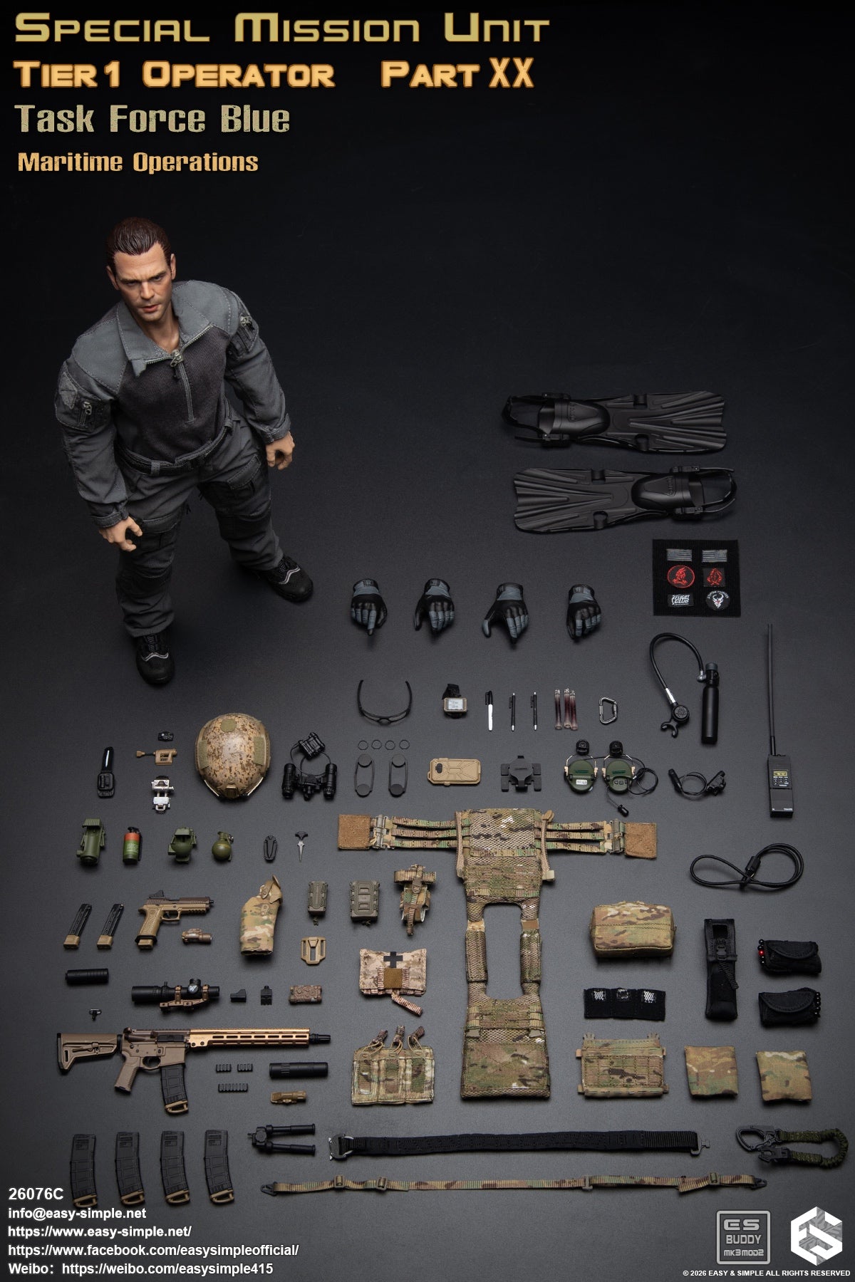 Presale Easy&simple 26076C 1/6 Special Mission Unit Tier1 Operator Action Figure