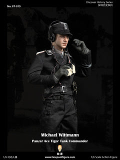 Facepoolfigure FP019B 1/6 Panzer Ace Tiger Tank Commander Wittmann figura de acción
