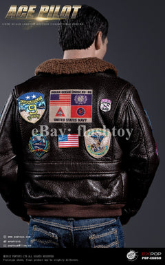Preventa POPTOYS EX059 1/6 ACE Pilot Mitchell The Gun figura de acción Jacket Ver.