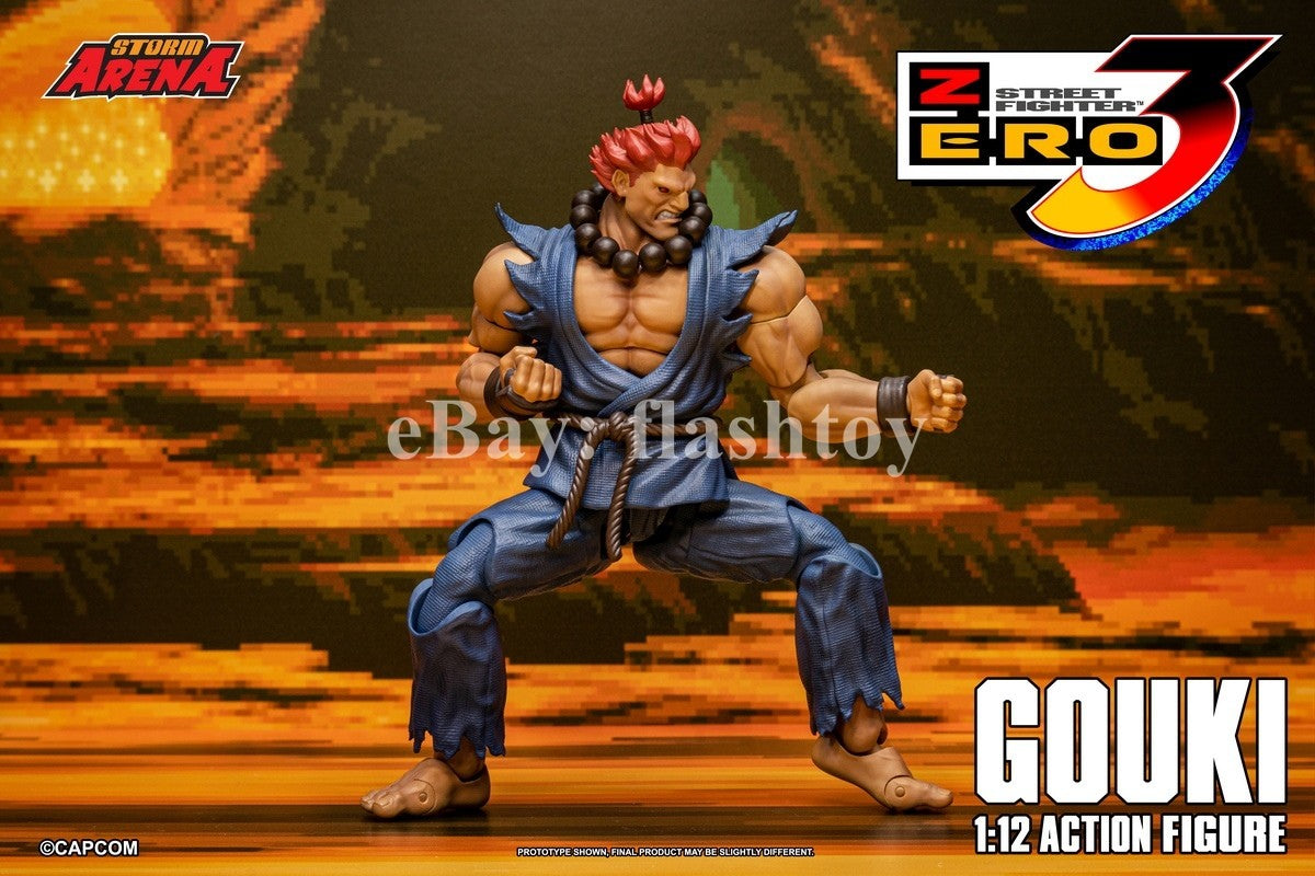 Preventa STORM ARENA SFSA07 1/12 Street Fighter Zero 3 Gouki modelo de figura de acción