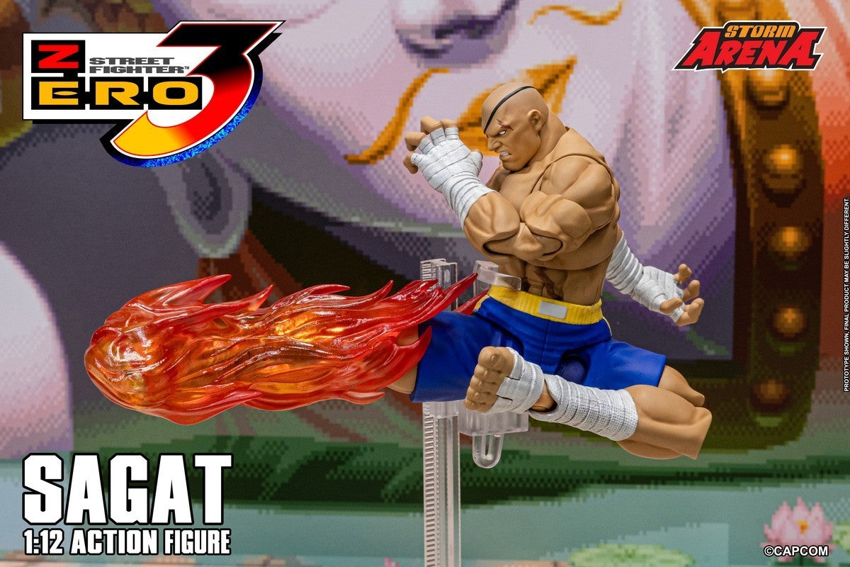 Storm Toys SFSA03 1/12 Street Fighter ZERO 3 SAGAT STORM ARENA Action Figure