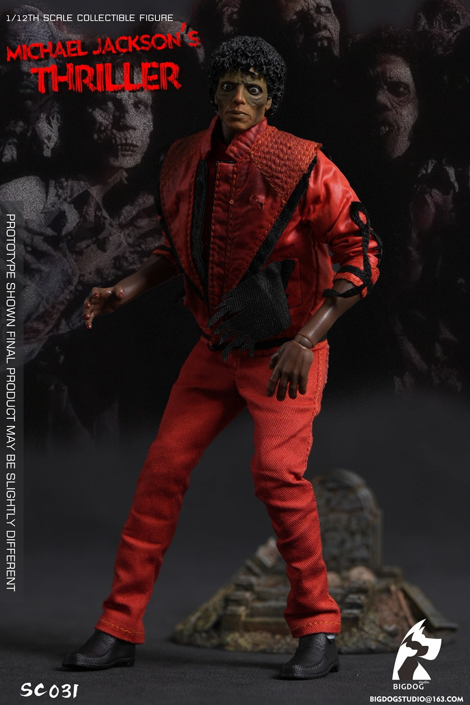 Preventa BIGDOG STUDIO SC031 1/12 The Thriller Michael figura de acción Double Set