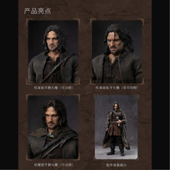 Précommande YUANYE 1/12 Le Seigneur des Anneaux Figurine Aragorn II Version Standard