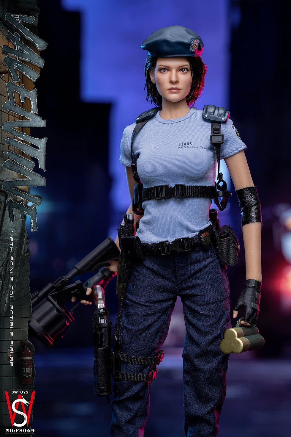 SWTOYS FS069 1/6 Zombie Killer Policewomen Valentine Female Action Figure Model