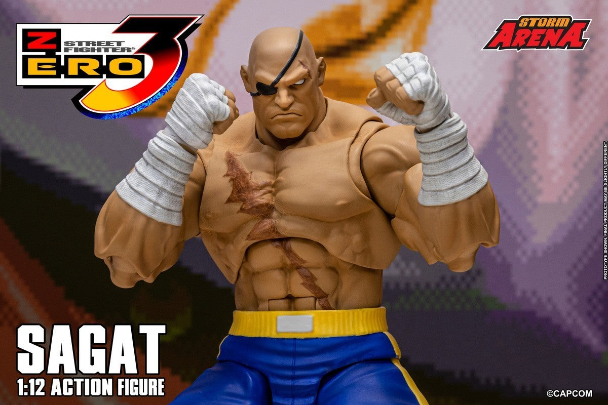 Storm Toys SFSA03 1/12 Street Fighter ZERO 3 SAGAT STORM ARENA Action Figure