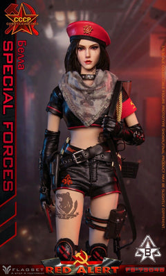 FLAGSET FS73048B 1/6 Red Alert Mobilize Troops Sniper modelo de figura de acción femenina