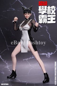 Presale SUPER DUCK SET093 1/6 Super School Bully Black & White Fighter Figure