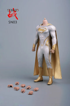 Combat Suit Studio SN03 1/6 White Gold Super Man conjunto de traje for Jor-El