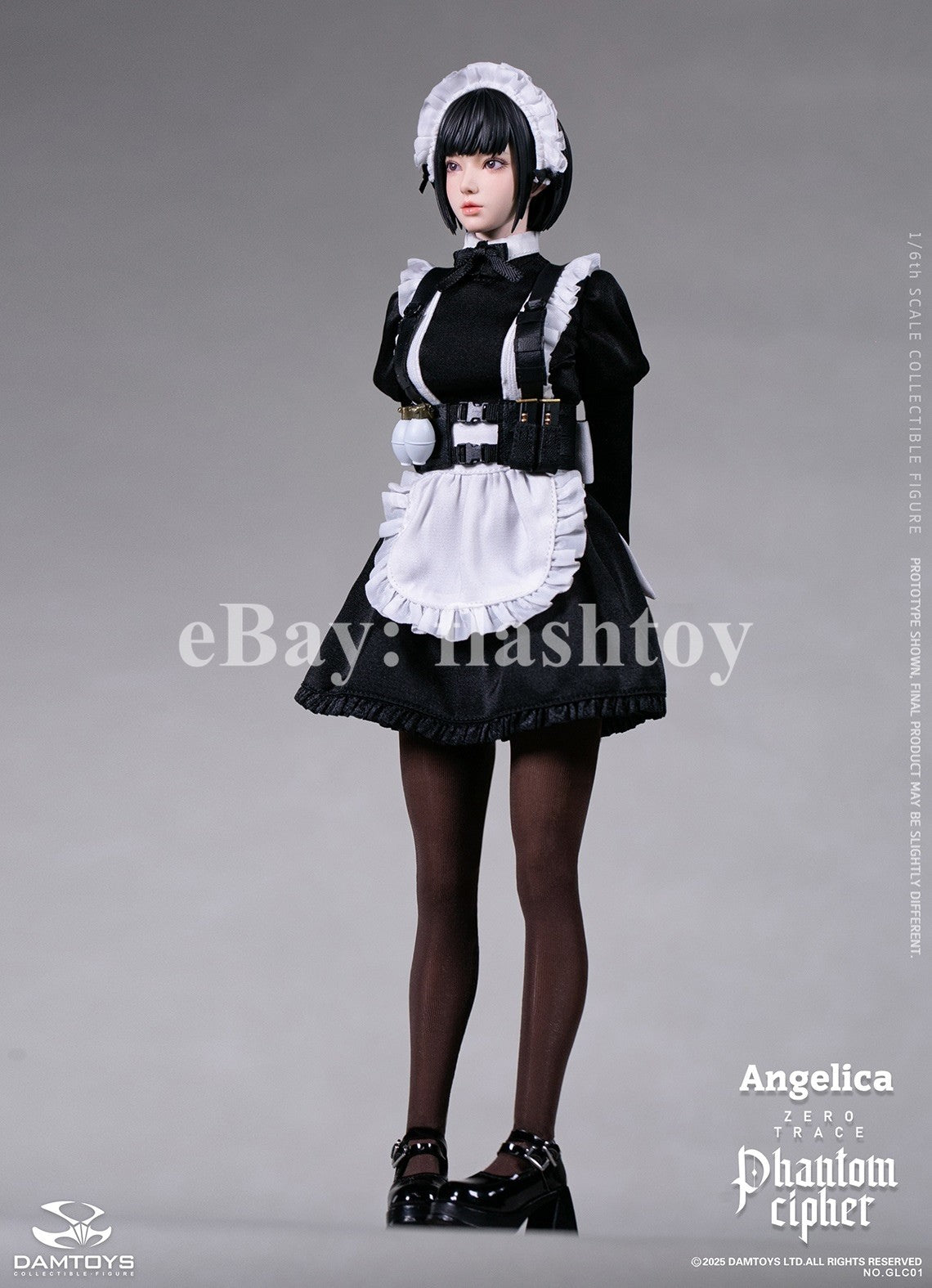 Presale DAMTOYS GLC01 1/6 Phantom Cipher Zero Trace  Angelica Action Figure Toy