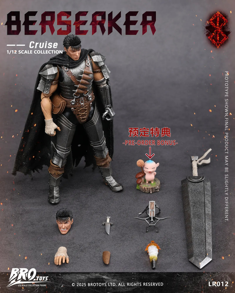 BROTOYS LR012 1/12 Berserk Guts Cruise Collectible Male Action Figure Model Toy