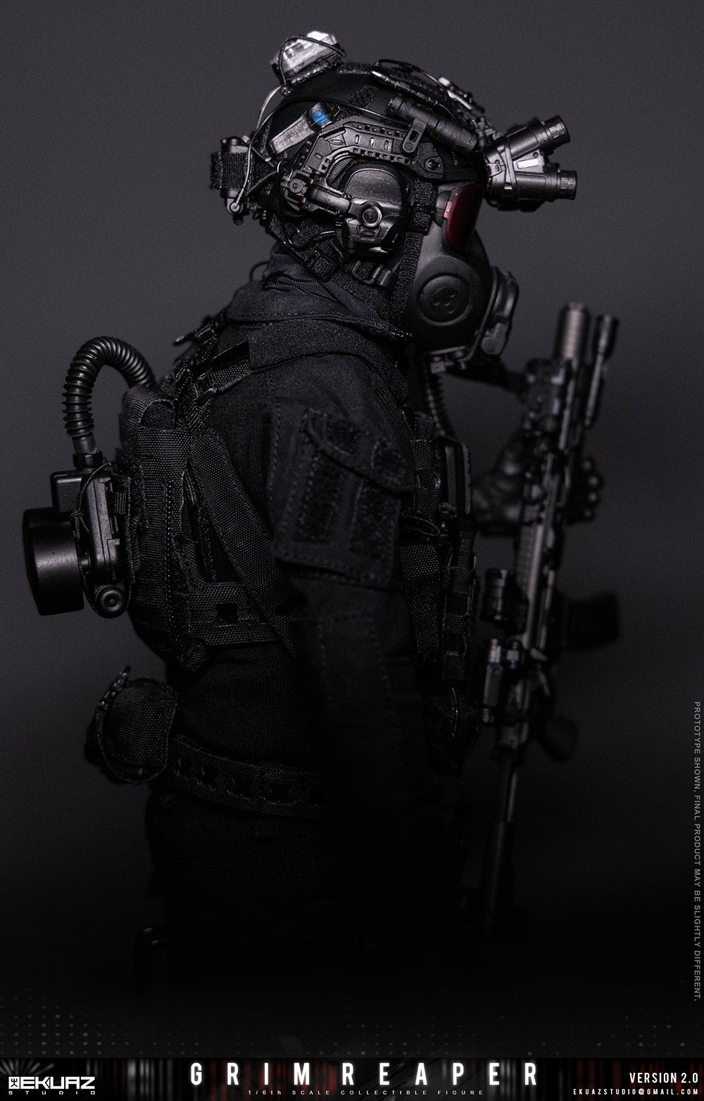 Presale EKUAZ STUDIO EKS015 1/6 Resident Zombie Evil Crisis Grim Reaper 2.0 Hunk