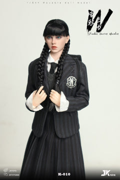 JKTOYS K-010 1/6 Shadow Raven Maiden Addams Female Action Figure Model Toy