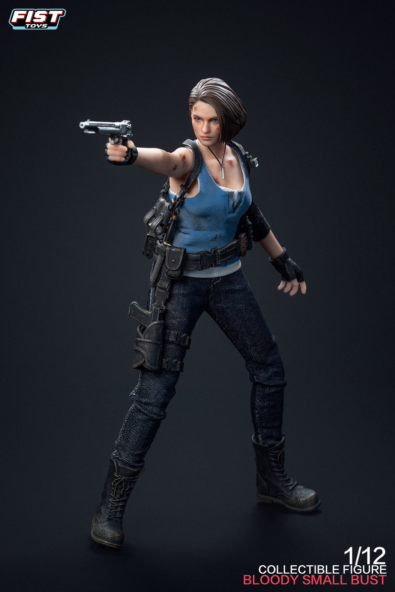 Presale Fist Toys FIST-002 1/12Resident Zombie Evil Crisis Doomsday Cop Jill Policewomen Valentine Bloody Small Bust