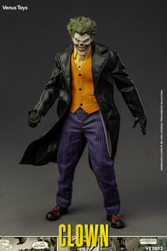 Preventa Venus Toys VET002 1/12 The Clown Comic Villain 6" modelo de figura de acción