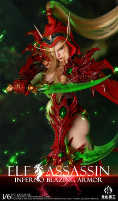 Preventa Longshan LS2026-XK 1/6 Blood Elf Rogue Valeera modelo de figura de acción