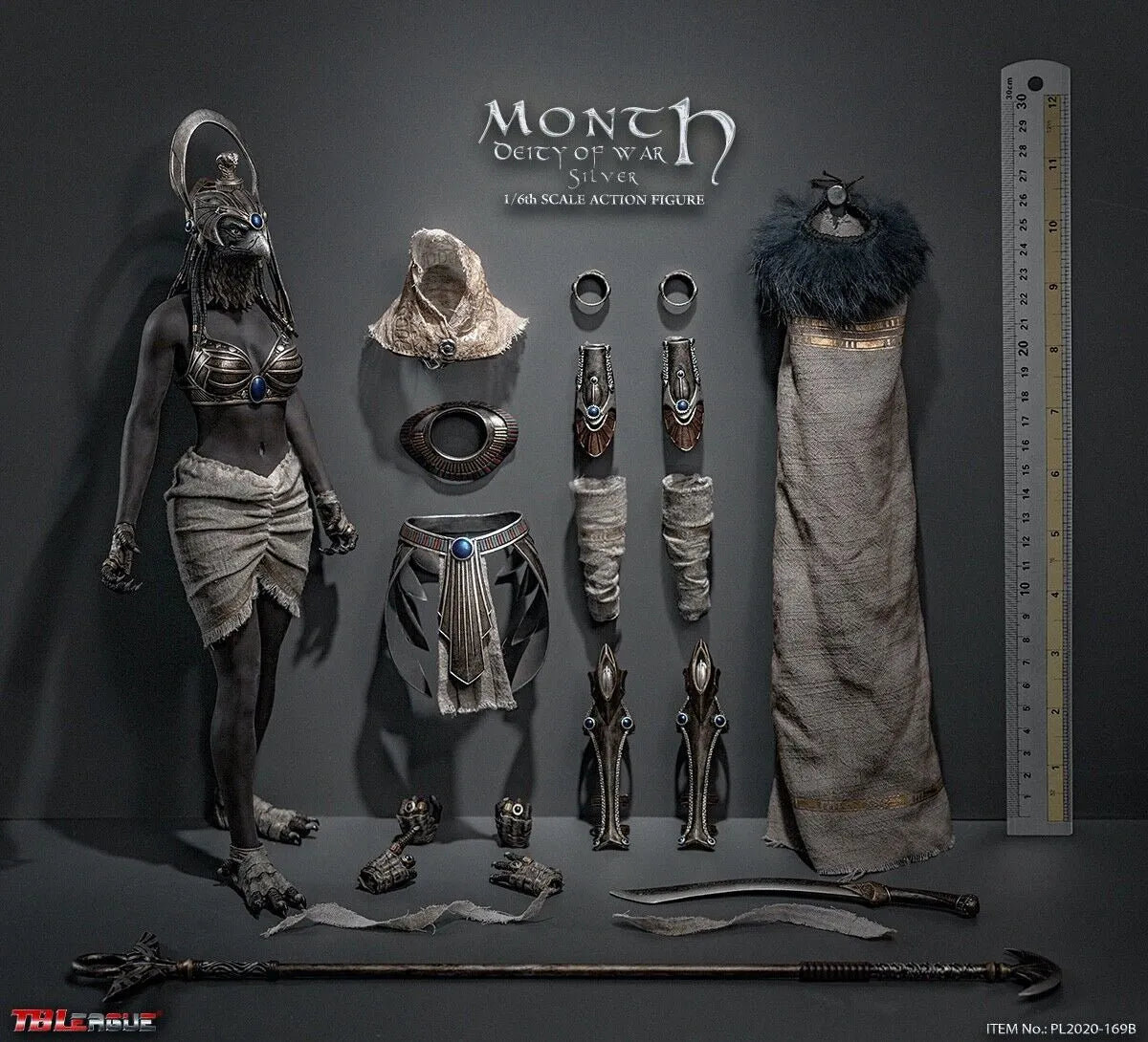 TBLeague PL2020-169B 1/6 Month Deity of War Collectible Action Figure Silver Ver