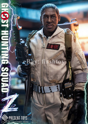 PRESENT TOYS PT-sp58 1/6 Ghost Hunting Squad Zeddemore 12" Action Figure Model