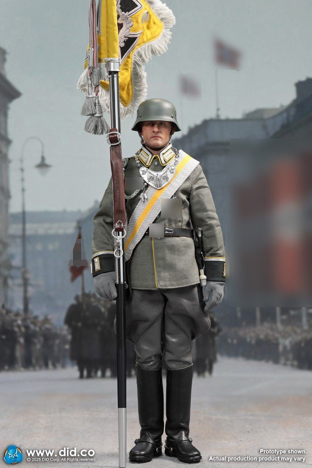 DID D80193 1/6 WWII German Cavalry Standard Bearer Anselm Action Figure Model