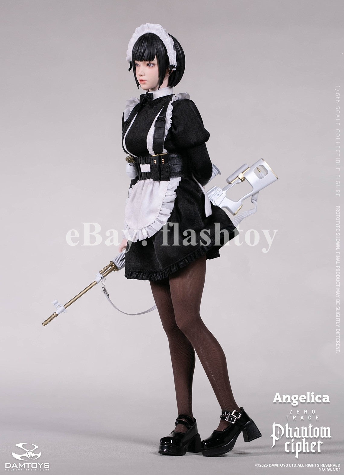 Presale DAMTOYS GLC01 1/6 Phantom Cipher Zero Trace  Angelica Action Figure Toy