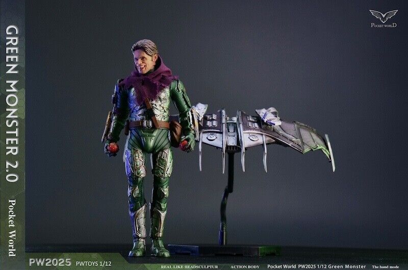 PWTOYS PW2025 1/12 Norman Osborn Green Goblin 6" Male Action Figure Model Toy