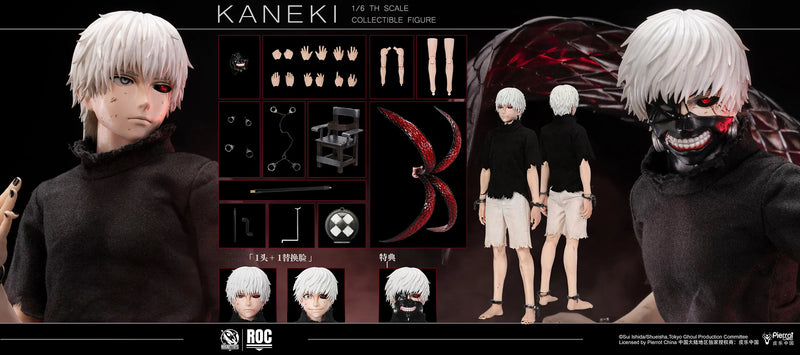 Presale RocketToys ROC-024 1/6 Tokyo Ghoul Kaneki Ken Action Figure Awakened Ver