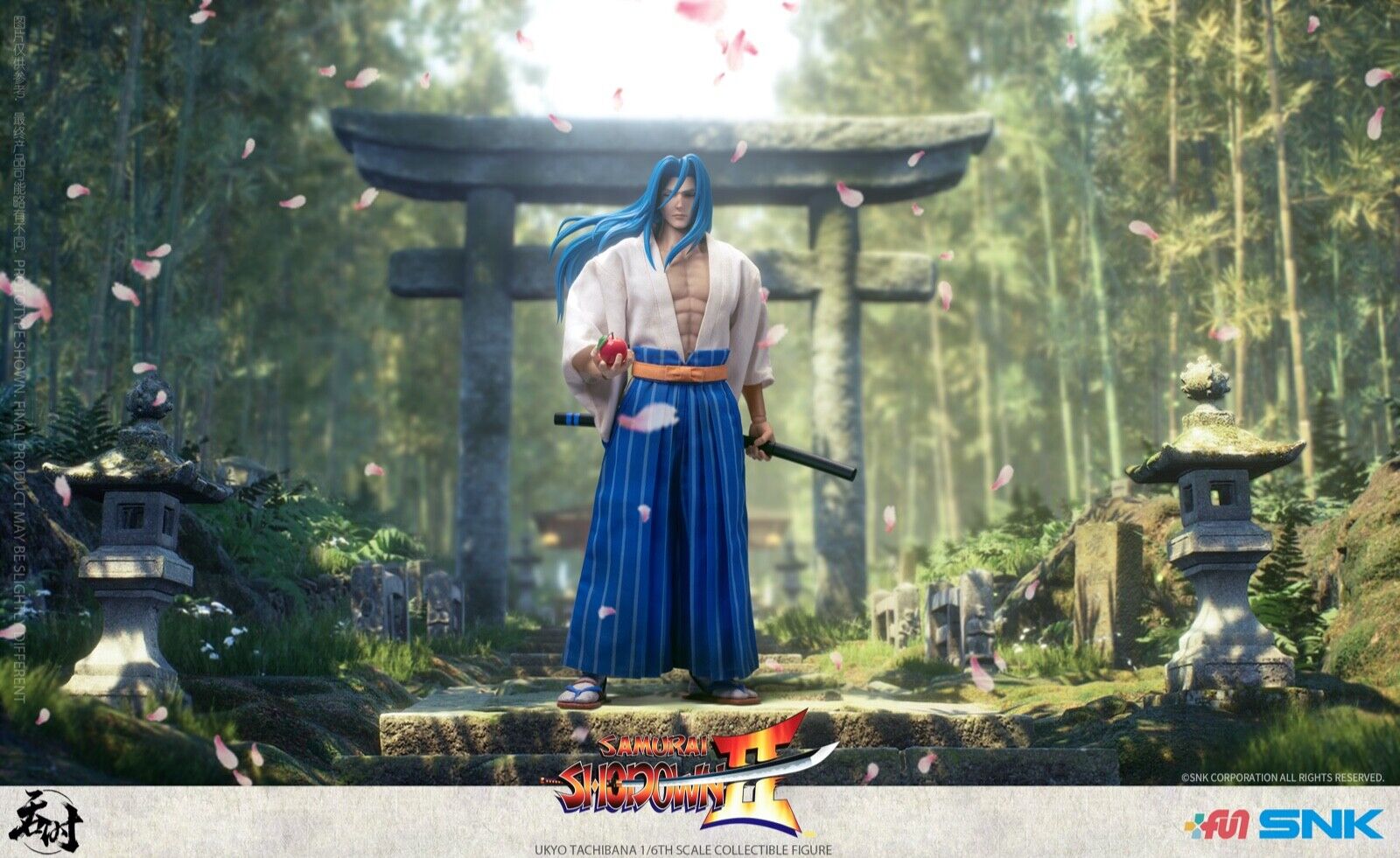 Tunshi Studio TS-008 1/6 Samurai Shodown Ukyo Tachibana 12" Male Action Figure