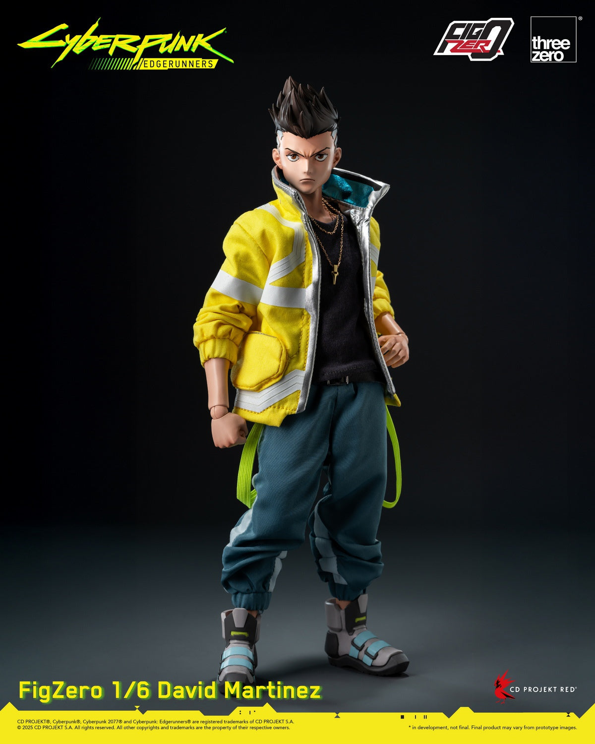 Threezero 3Z05990W0 1/6 Cyberpunk Edgerunners FigZero David Martinez Action Figure
