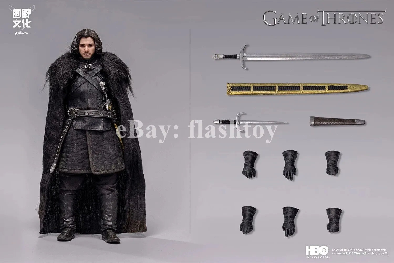 Presale YUANYE 1/12 Game of Thrones Jon Snow Male Action Figure Model Standard