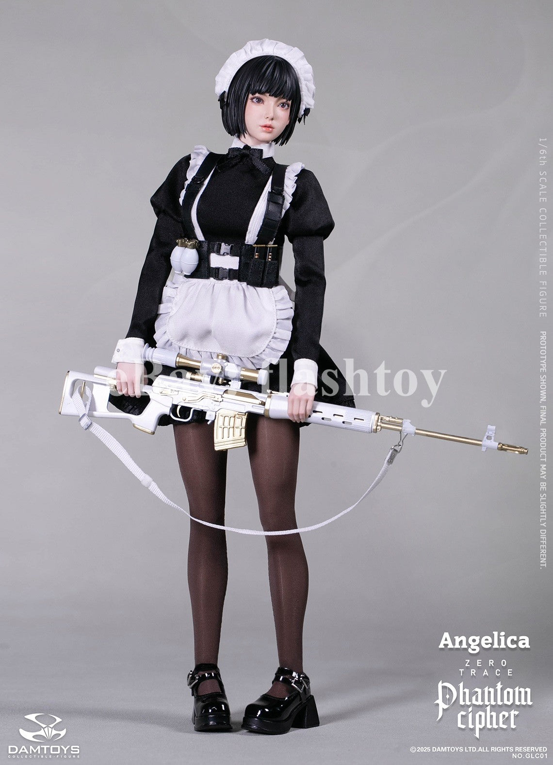 Presale DAMTOYS GLC01 1/6 Phantom Cipher Zero Trace  Angelica Action Figure Toy