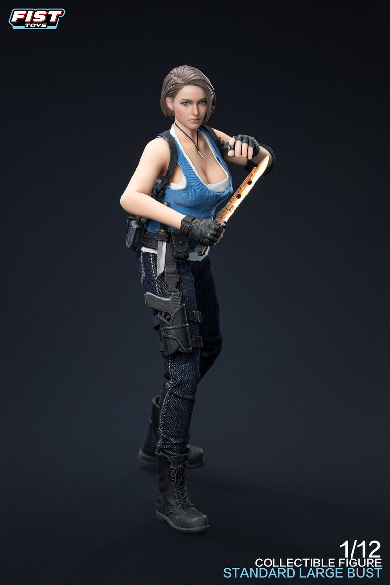 Presale Fist Toys FIST-002 1/12Resident Zombie Evil Crisis Doomsday Cop Jill Policewomen Valentine Standard Large Bust
