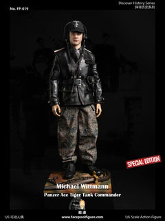 Facepoolfigure FP019B 1/6 Panzer Ace Tiger Tank Commander Wittmann figura de acción