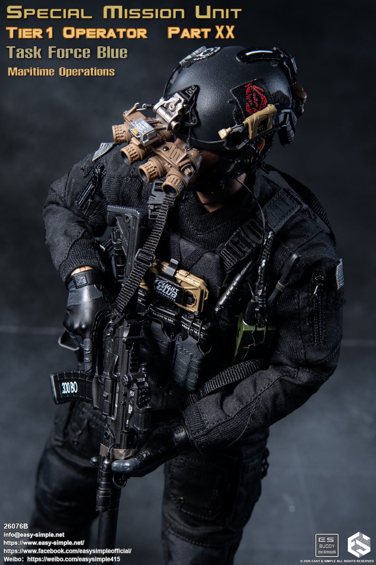Preventa Easy&Simple 26076B 1/6 Special Mission Unit Tier1 Operator figura de acción