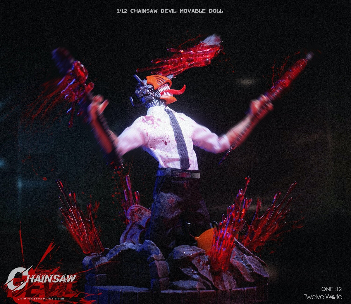 TWTOYS TW2258 1/12 Chainsaw Man 6" Collectible Action Figure Model Deluxe Ver.