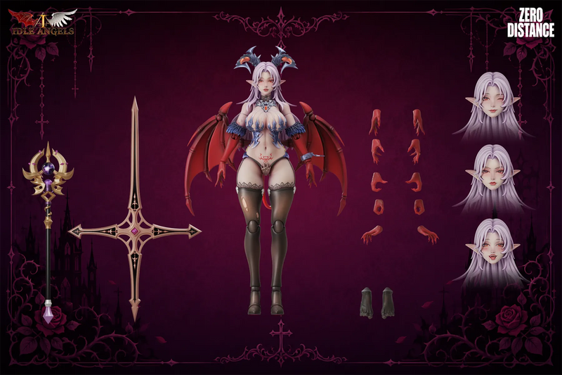 Presale Zero Distance 1/12 Fallen Angel Lucifer Female Action Figure Model Toy