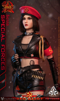 FLAGSET FS73048B 1/6 Red Alert Mobilize Troops Sniper modelo de figura de acción femenina