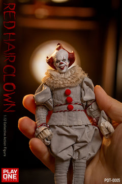 Play One twelve POT-0005 1/12 Red Hair Clown Pennywise Action Figure Model Toy