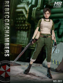 Preventa M8 STUDIO No.001 1/6 Resident Zombie Evil Crisis Rebecca figura de acción