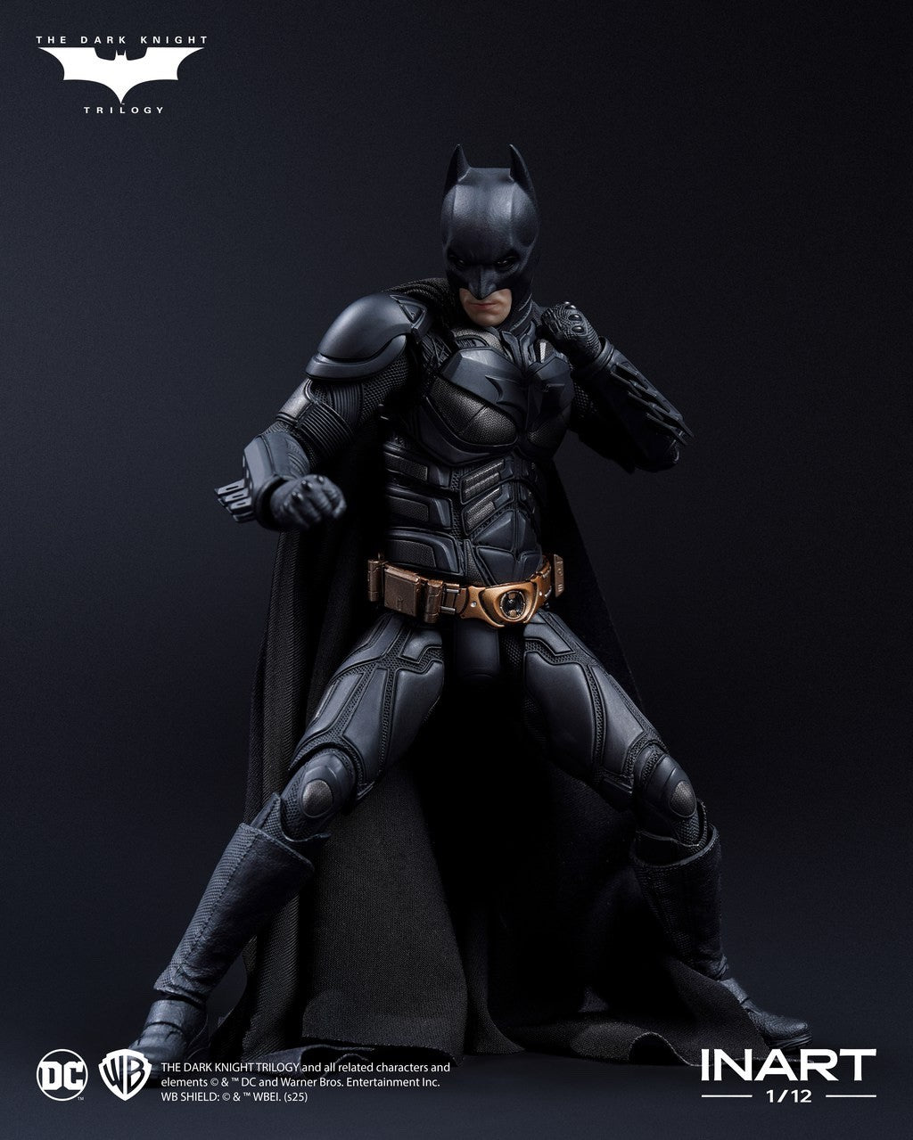 QueenStudios INART HgM0001S 1/12 Bat Man Bale 6" Male Action Figure Standard Ver