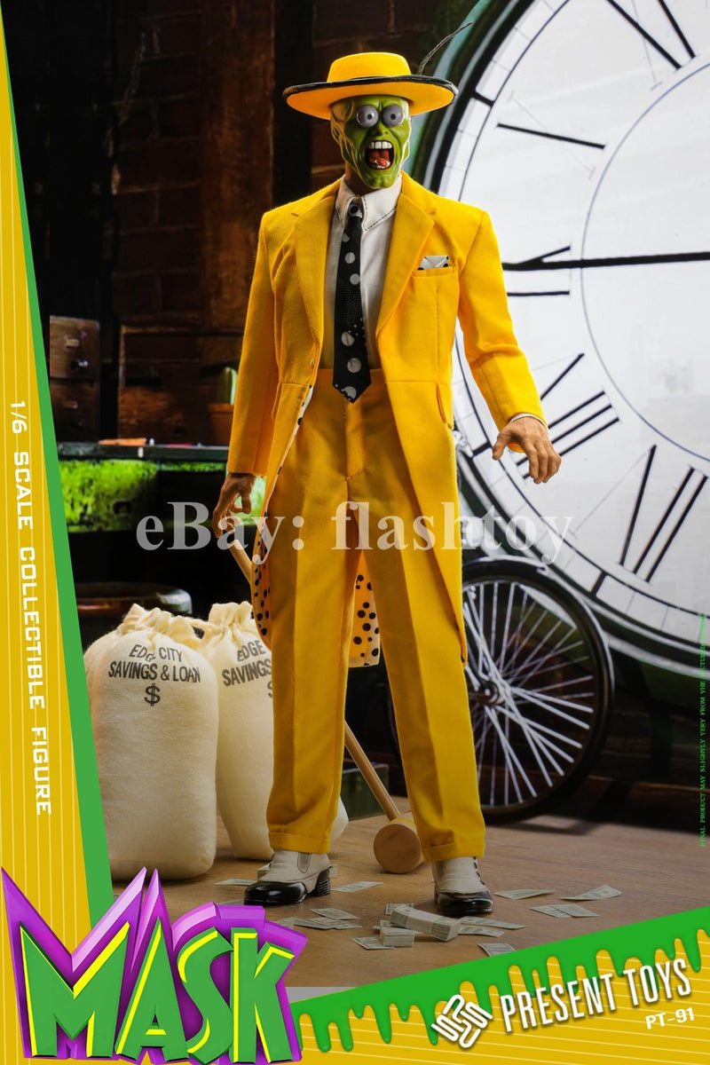 Presale PRESENT TOYS PT-sp91 1/6 Mask Man Jim 12" Male Action Figure Model Toy