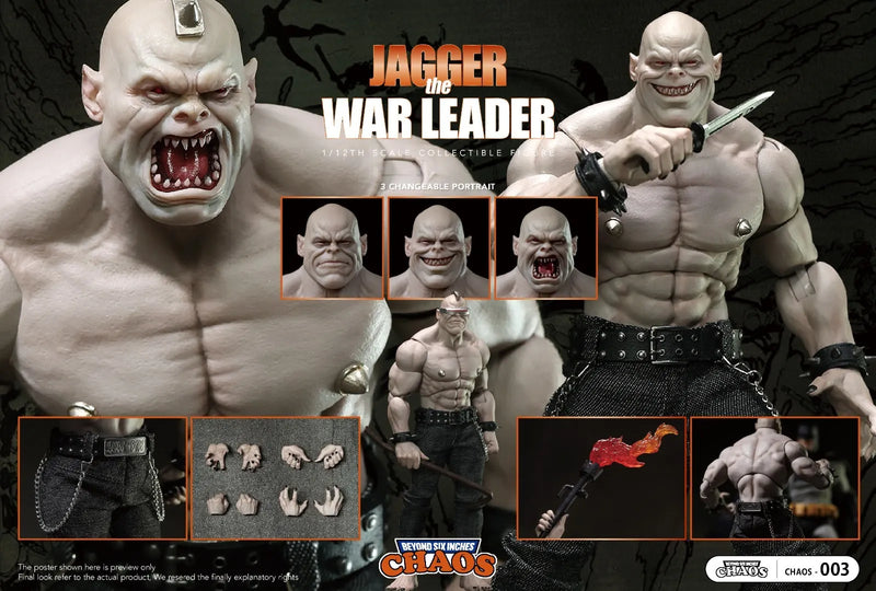 CHAOS-003 1/12 Jagger the War Leader Collectible Action Figure Model Toy