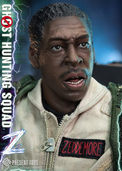 PRESENT TOYS PT-sp58 1/6 Ghost Hunting Squad Zeddemore modelo de figura de acción masculina