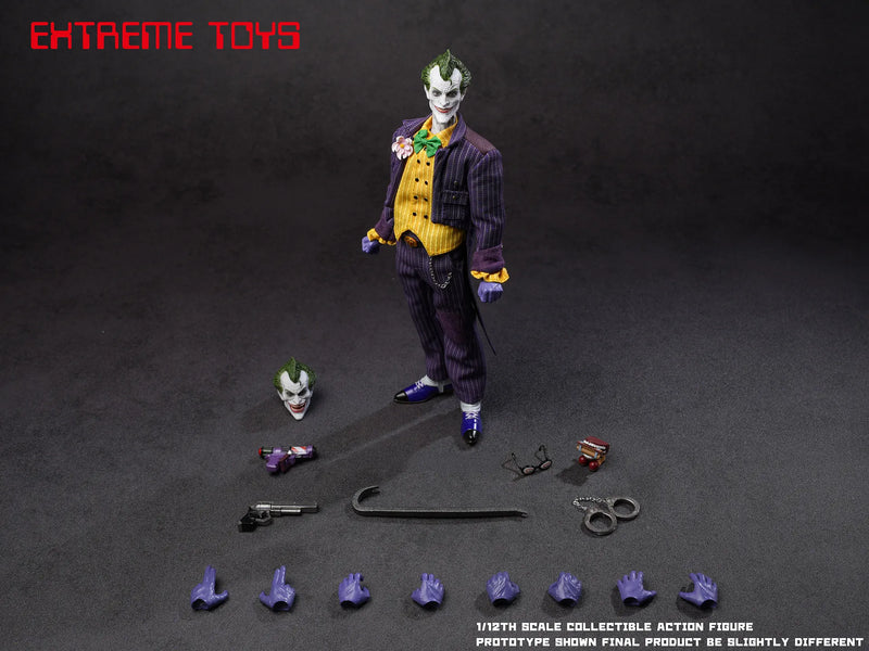 Presale EXTREME TOYS EX003V2 1/12 Arkham Knight Joker Male Action Figure Model