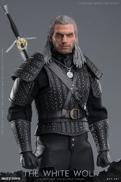 BUZZTOYS BUZ001 1/6 The Witcher The White Wolf Geralt Henry 12" figura de acción